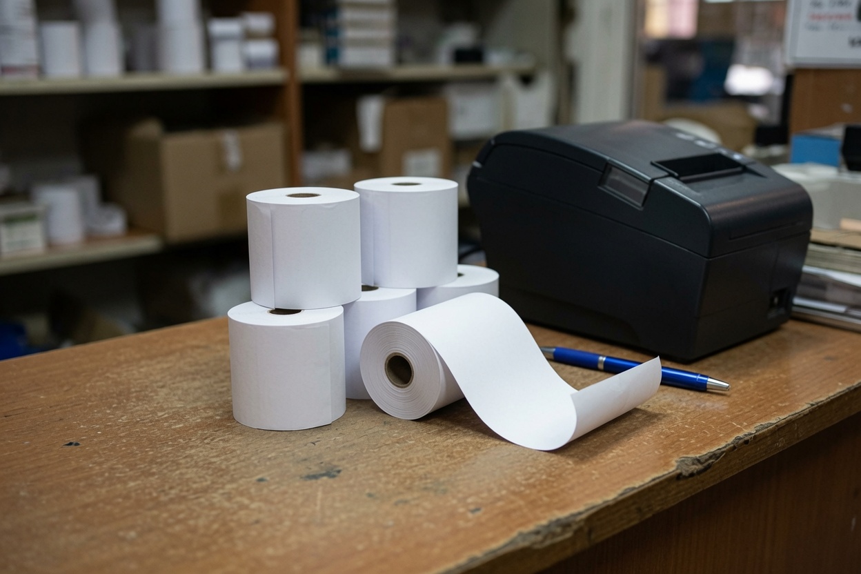 Rouleaux de papier thermique 80 mm pour imprimante ticket de caisse
